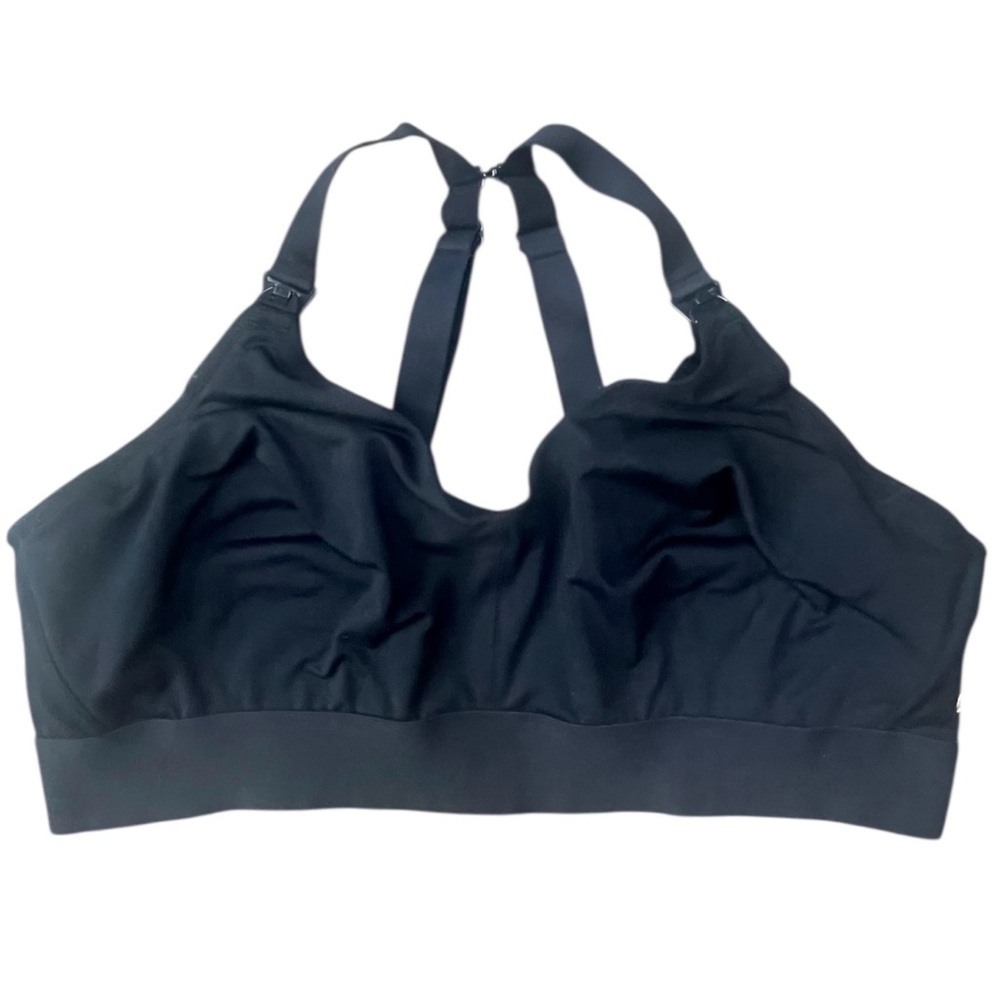 Fabletics Maternity Nursing Bra Womens XL Black Pullover Adjustable NO PADS - Picture 7 of 16